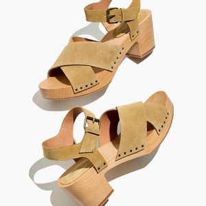 Madewell Johanna Crisscross Suede Clog